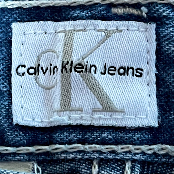 CALVIN KLEIN 90’s Boyfriend Jeans Button Fly Rinse Wash Blue Size 7 - Picture 5 of 9